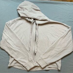 Light Pink Hooded Zip-Up Sweatshirt